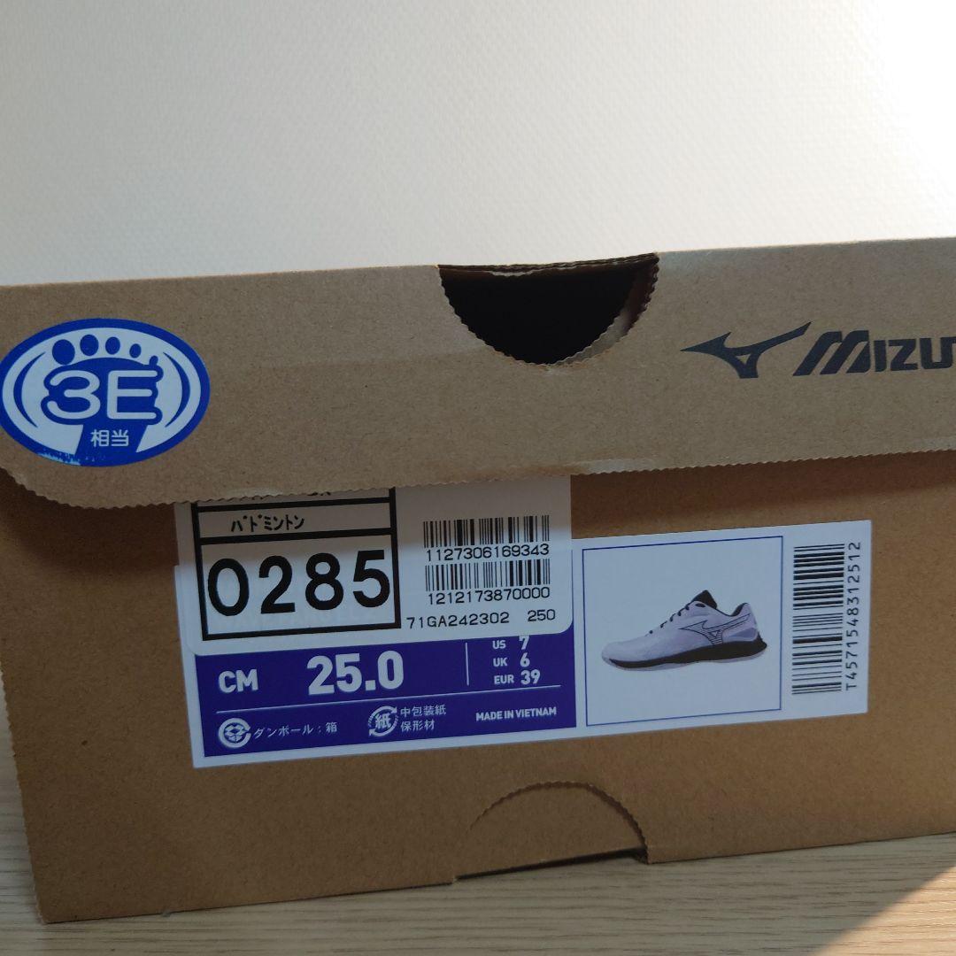 未使用 ミズノ バドミントンシューズ 25cm 25.0cm
