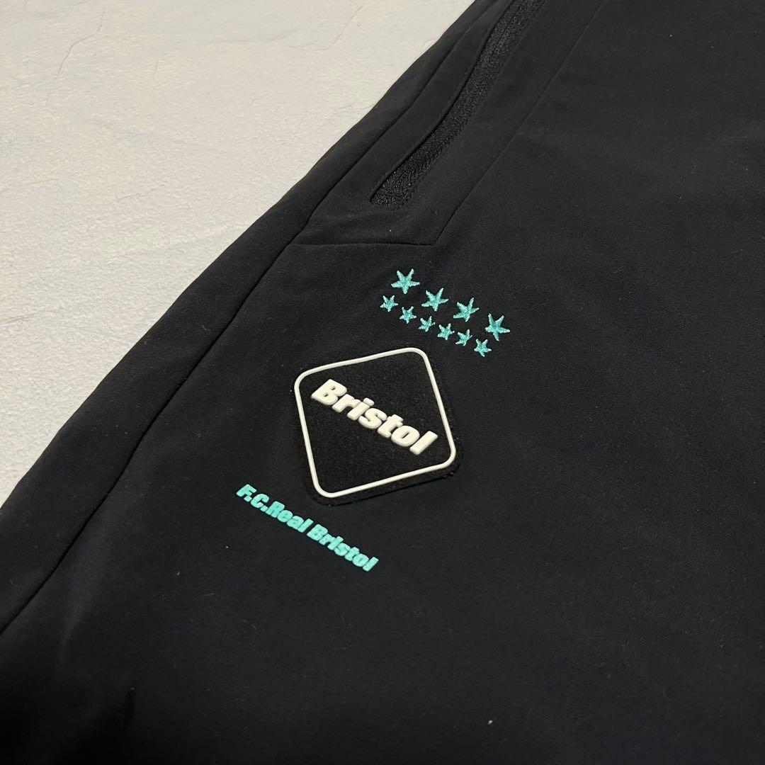 希少XL F.C.R.B. LYCRA セットアップ 黒 ティファニーブルー