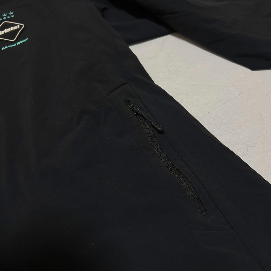 希少XL F.C.R.B. LYCRA セットアップ 黒 ティファニーブルー