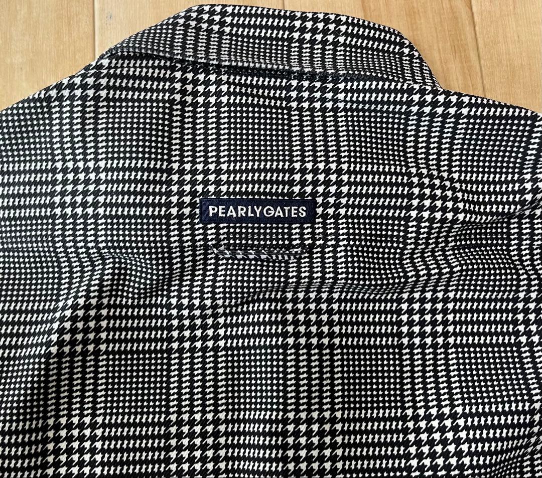 【極美品】パーリーゲイツ チェック柄 長袖シャツ メンズ 4★クリーニング済