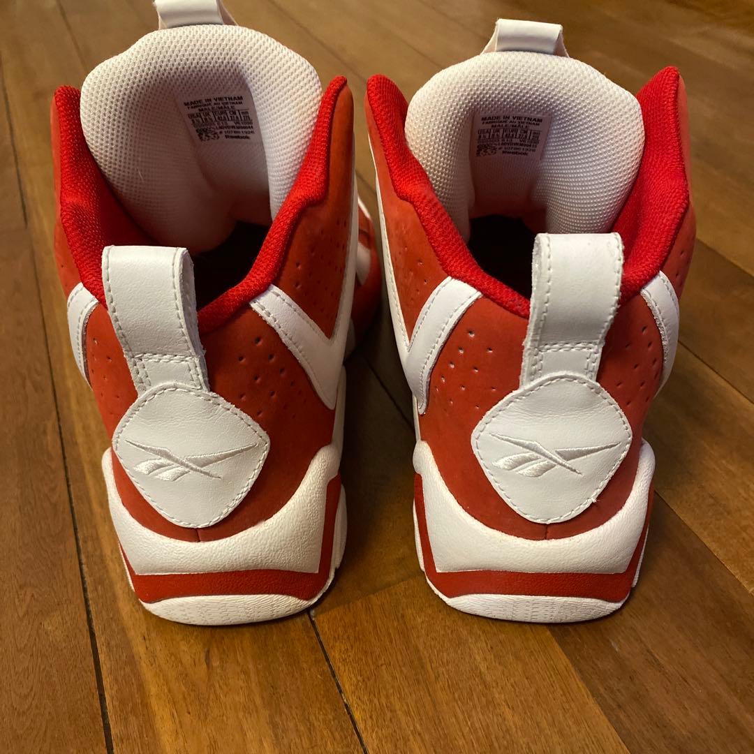 Reebok 赤白 ハイカット カミカゼ2 バスケットシューズ