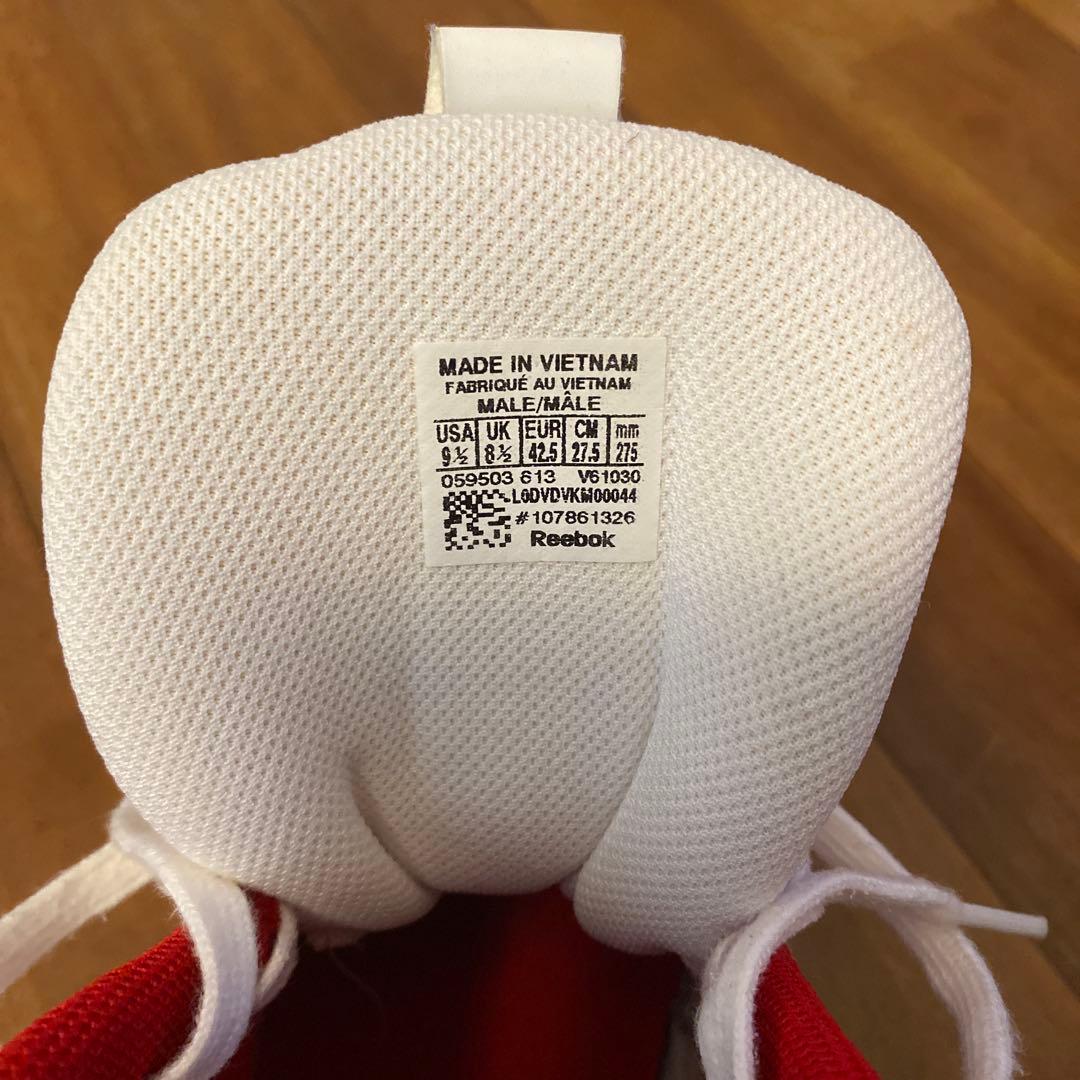 Reebok 赤白 ハイカット カミカゼ2 バスケットシューズ