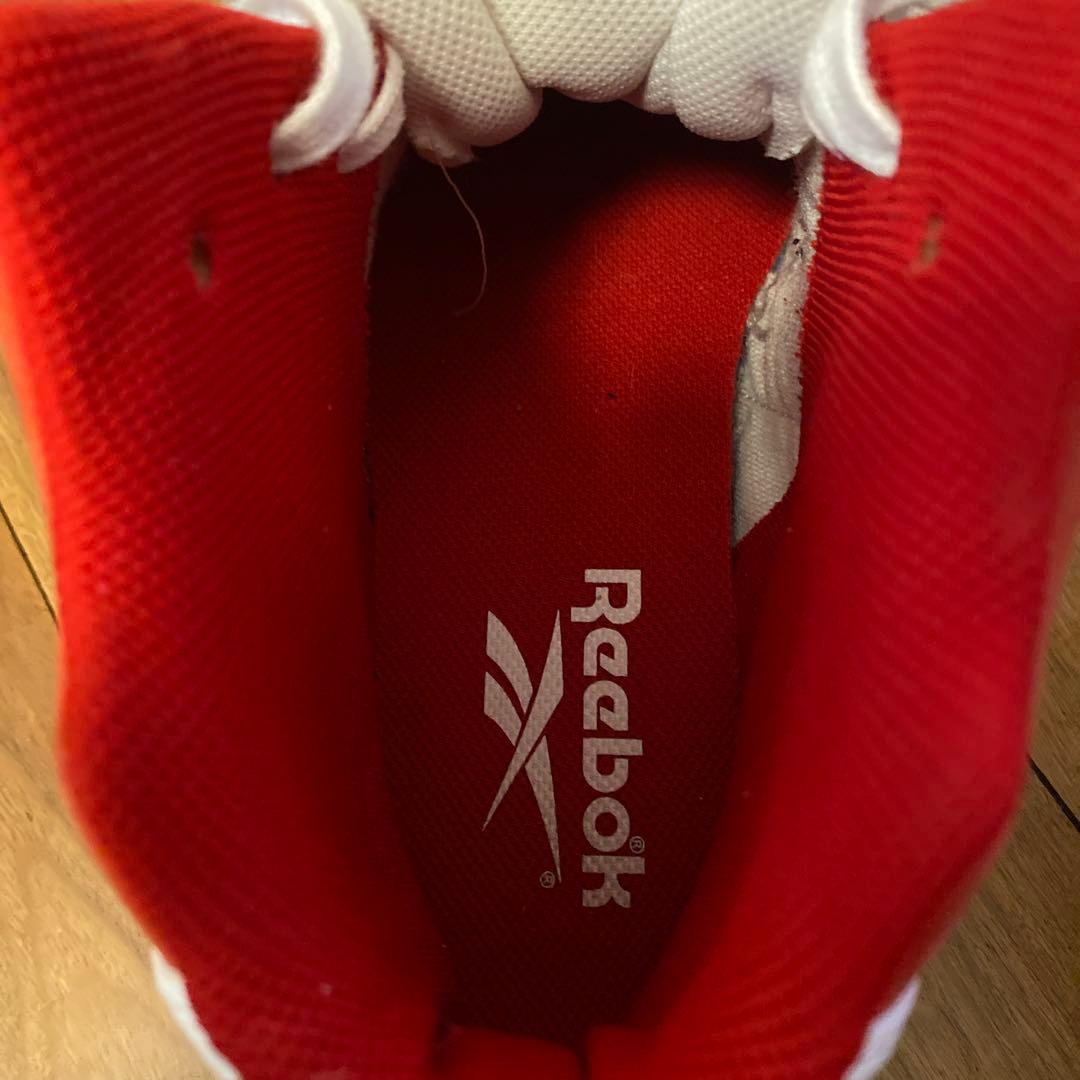 Reebok 赤白 ハイカット カミカゼ2 バスケットシューズ