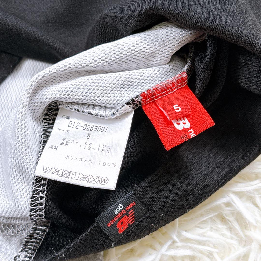 【メンズ5⭐️希少大きめ】 ニューバランス　ゴルフ　ポロシャツ　長袖
