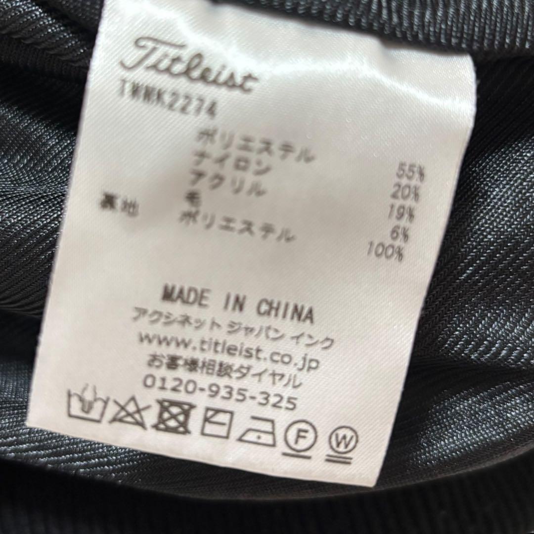 Titleist 黒 ジップアップ　ジャケット Lサイズ　タイトリスト　アウター