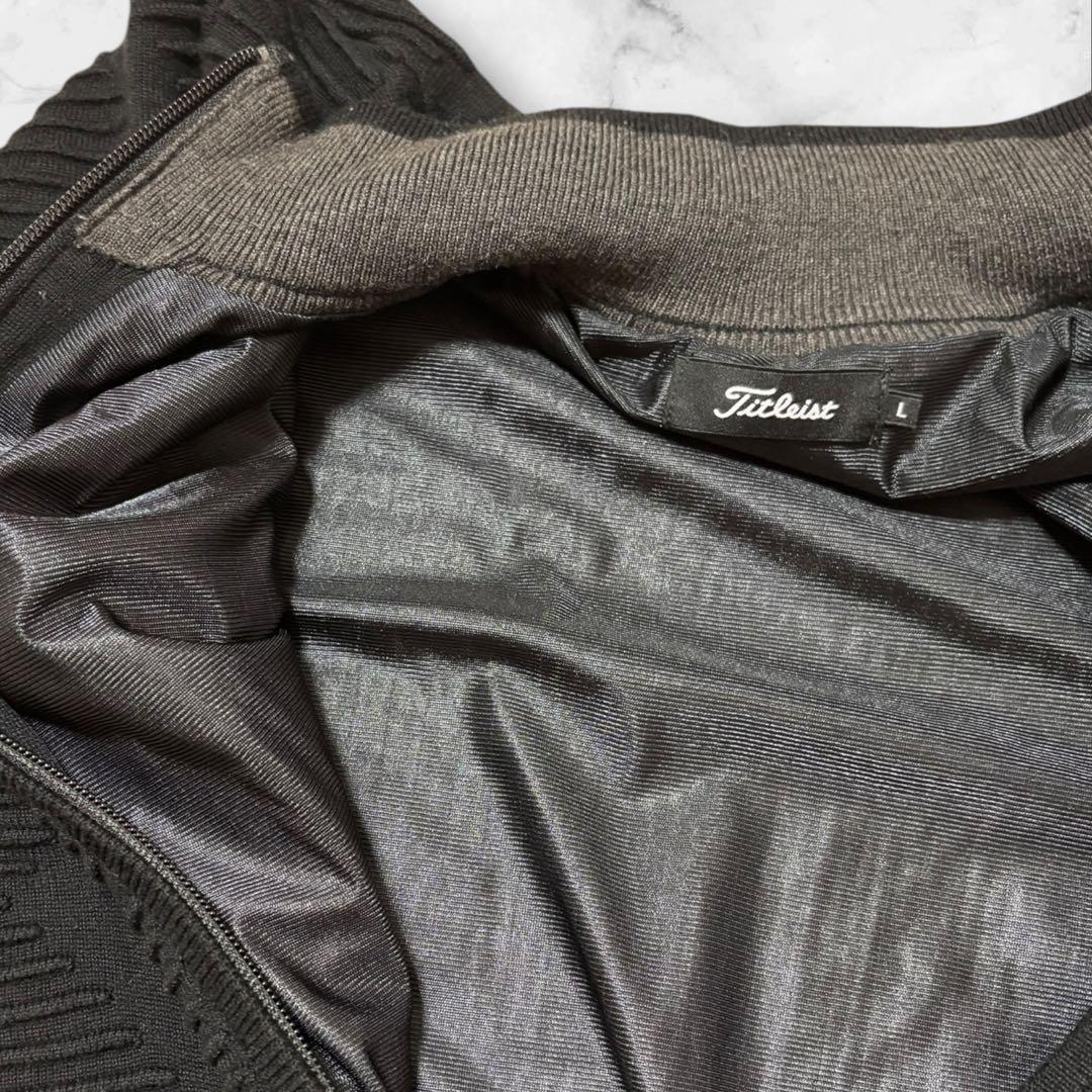 Titleist 黒 ジップアップ　ジャケット Lサイズ　タイトリスト　アウター