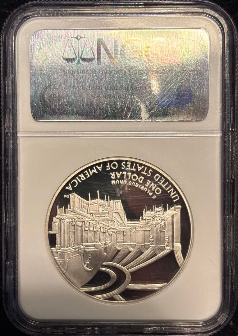 【最高鑑定】2005年 P アメリカ ジョン・マーシャル生誕250周年 記念銀貨