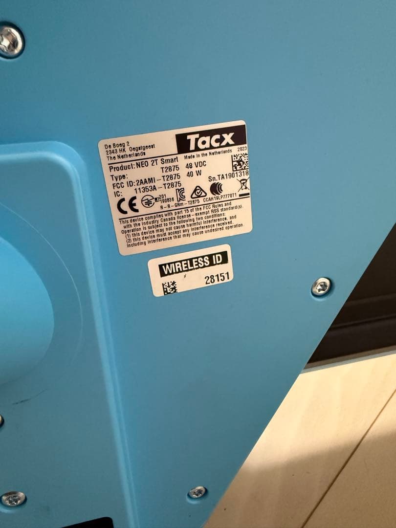 【2024年交換品】Tacx NEO 2T Smart 10sスプロケ・元箱付
