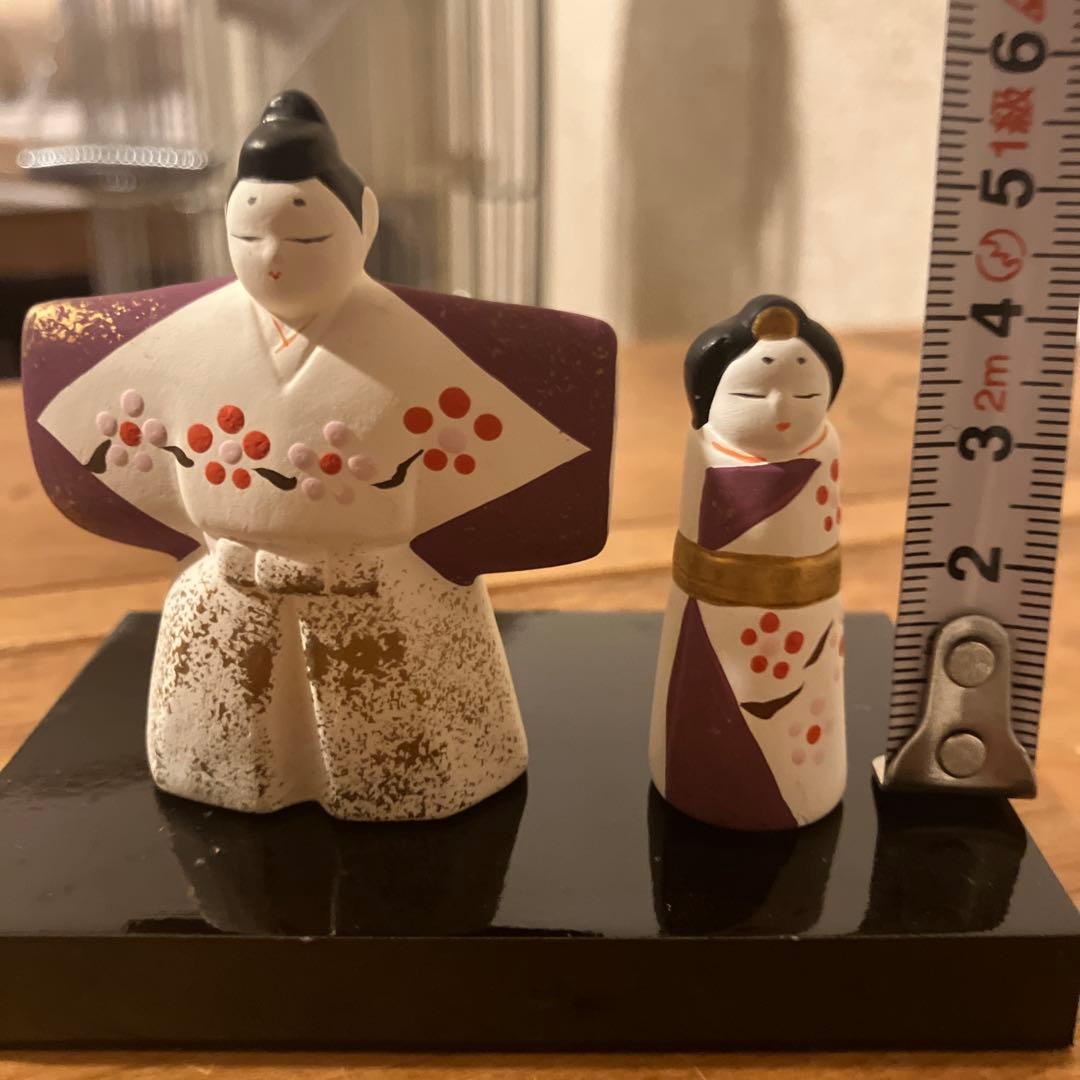 陶器のお雛様　ひな人形　立ち雛