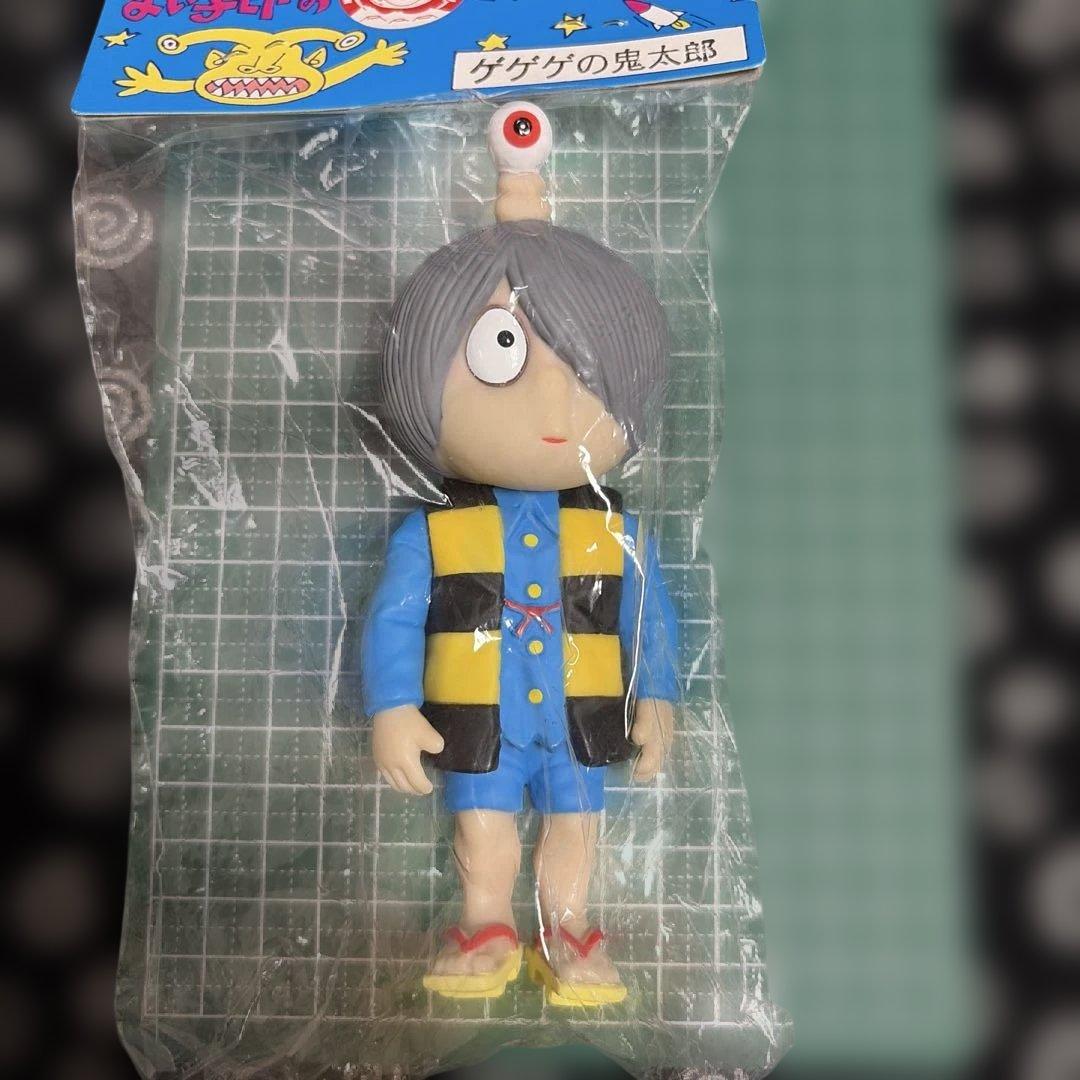 当時物レア‼︎/新品未開封/ゲゲゲの鬼太郎/ビビビのねずみ男/ソフビ人形