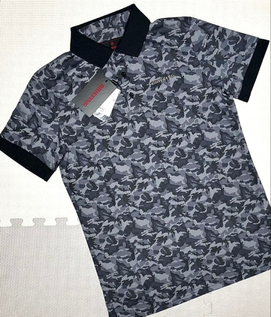 BRIEFING GOLF MS CAMO PRINT POLO（BLK／M）