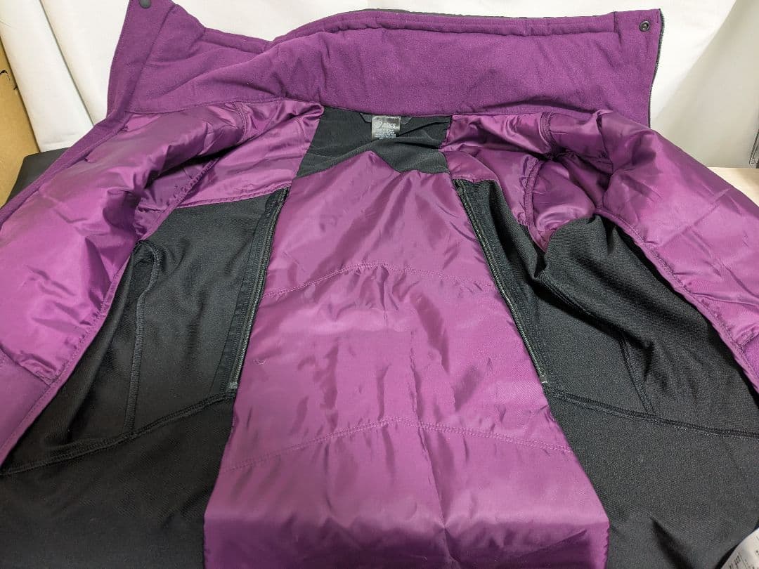 ​【美品】アシックス ウインターランジャケット M 黒 ランニングウェア