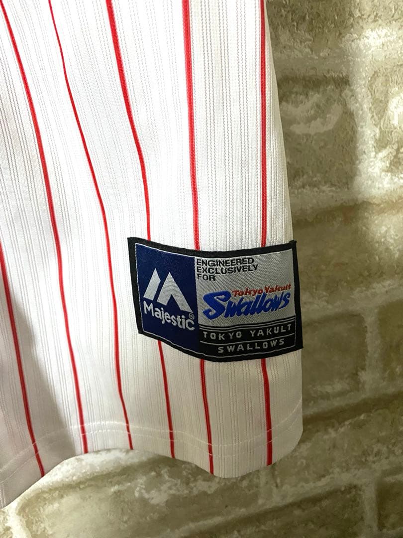 NPB 東京ヤクルトスワローズ　majestic Mサイズ　清水昇　ワッペン