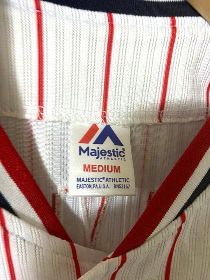 NPB 東京ヤクルトスワローズ　majestic Mサイズ　清水昇　ワッペン