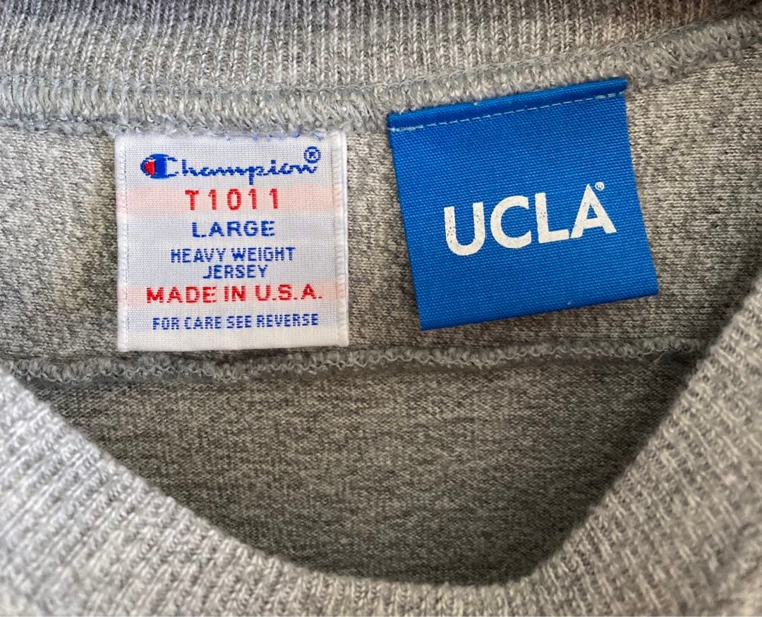 【早い物勝ち】チャンピオン　UCLA フットボールシャツ　Lサイズ　アメリカ製