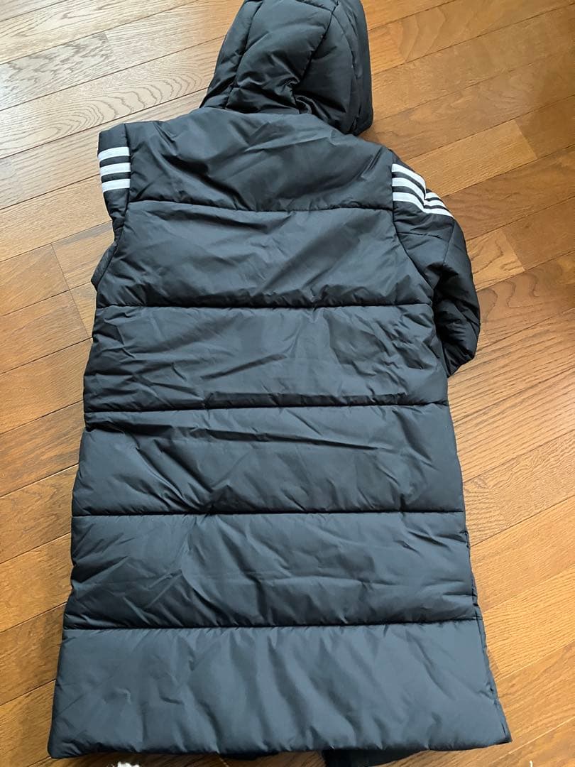 【新品】adidas ベンチコート フード付き　130