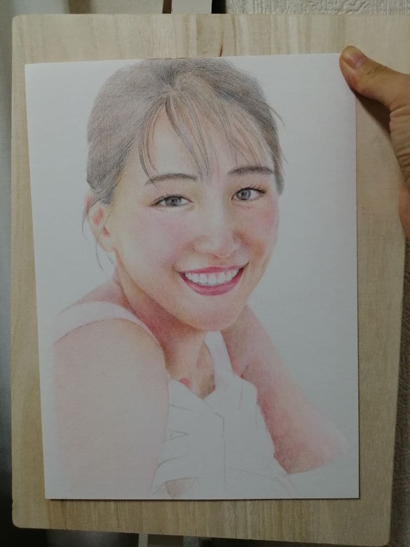 色鉛筆絵　人物像