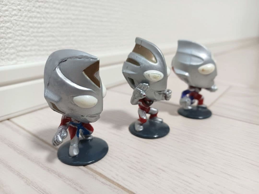 【品薄】ウルトラマン デフォルメ チビフィギュア 3体セット