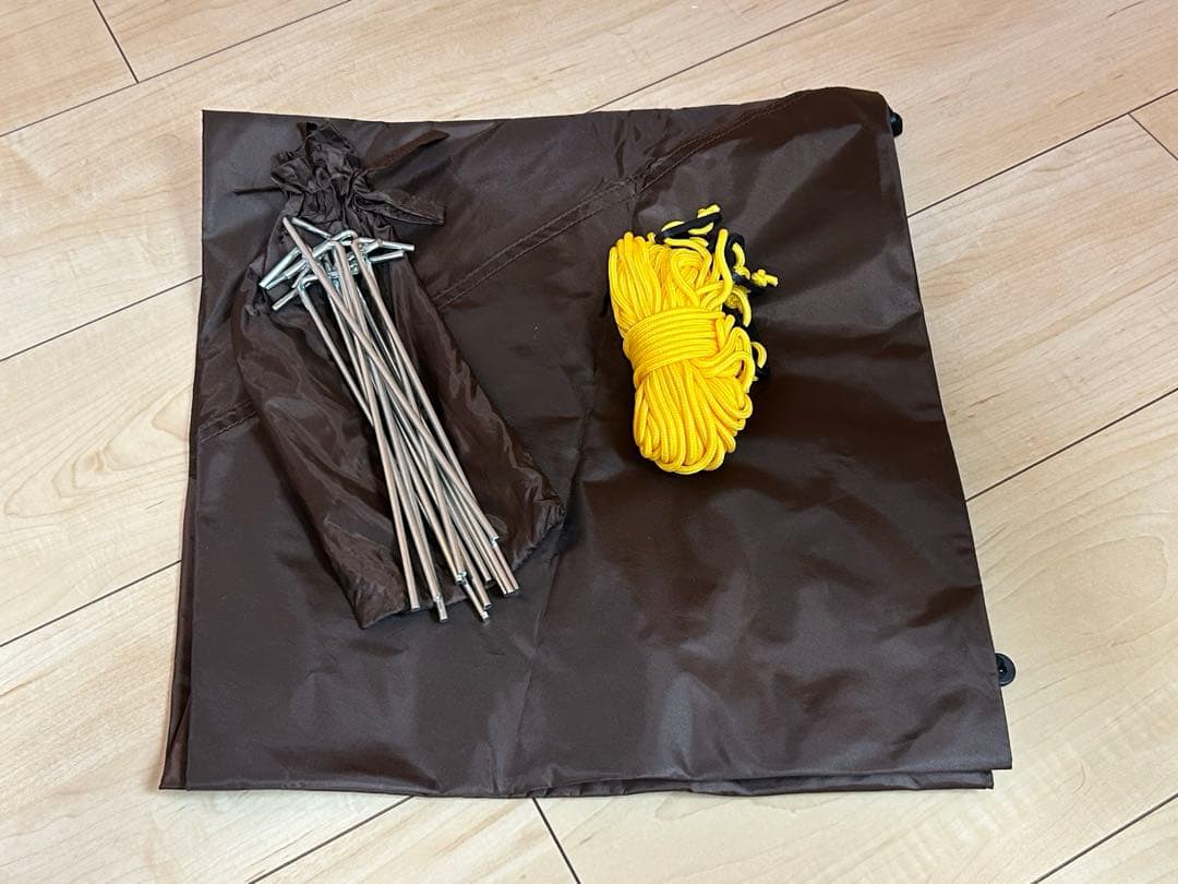 FIELDDOOR ワンタッチテント ダークブラウン