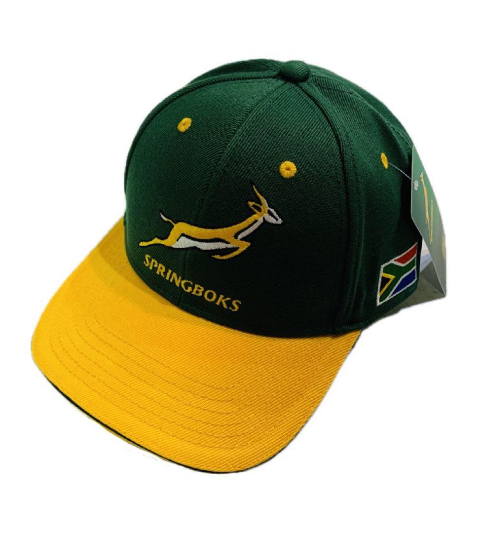 SAラグビー代表「SPRINGBOKS」のキャップ刺繍「黄色」