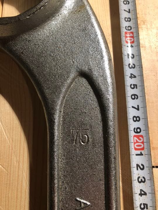 ASHHI ASH TOOLS片口メガネ75mm CHRONE-IANADIUM
