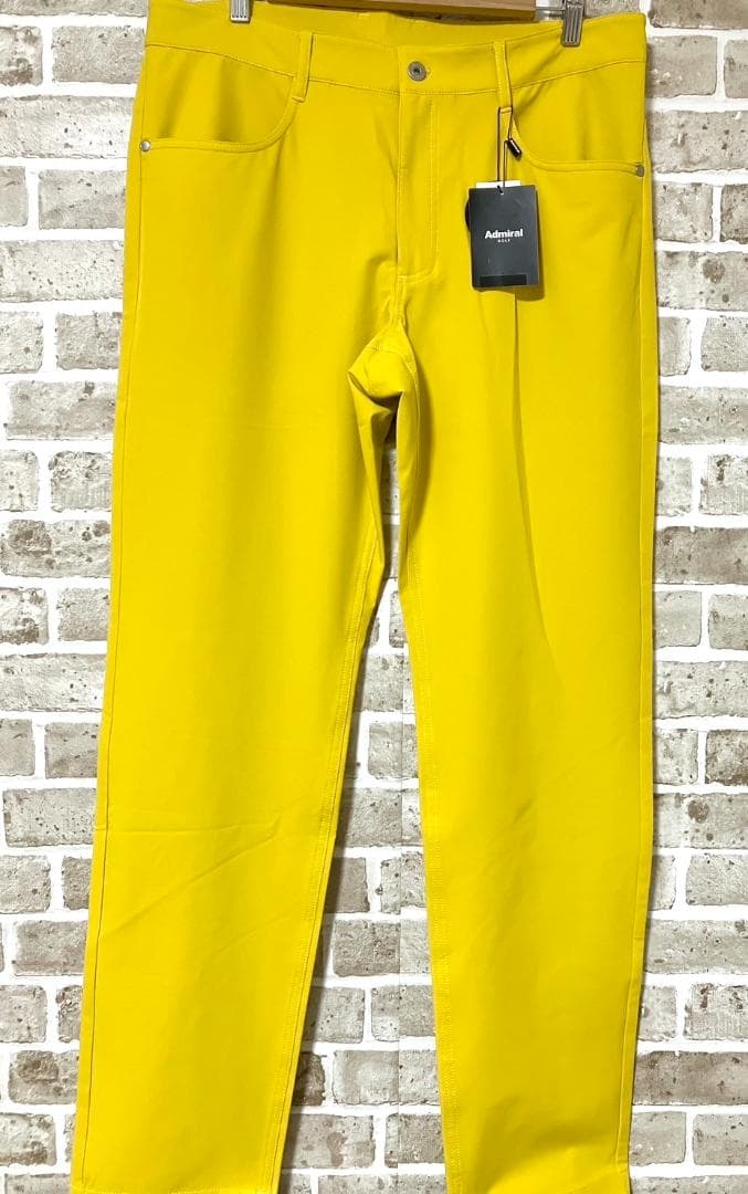 【早い者勝ち❣️】新品 アドミラルゴルフ メンズ ゴルフパンツ XL 黄色