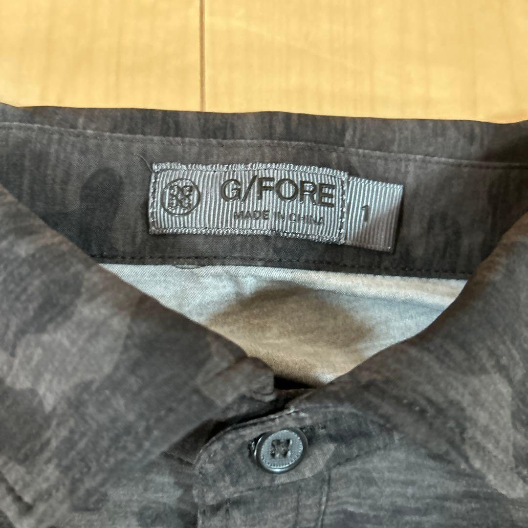 G/FORE ダークグレー 迷彩柄 ポロシャツS