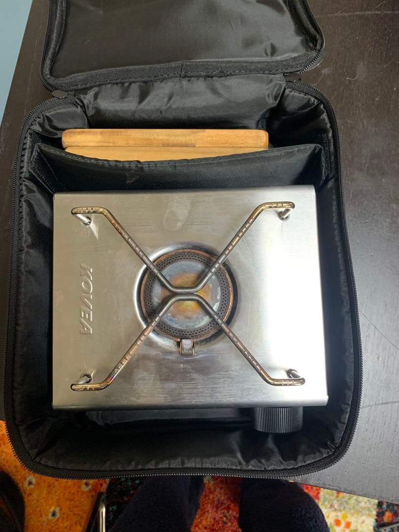 （専用BOXと木製プレート付）CUBE シングルバーナーコンロ