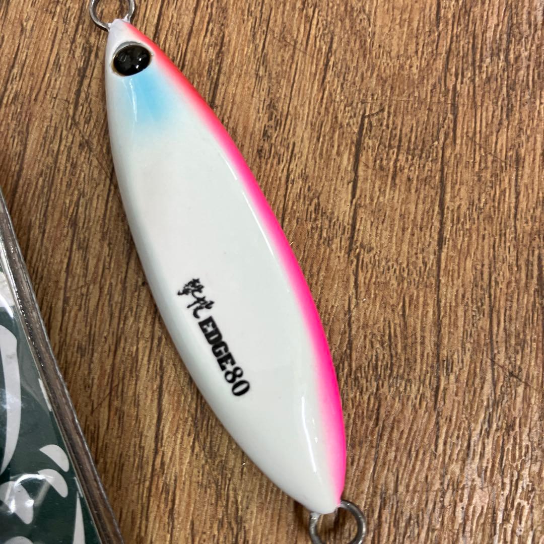 訳有り廃盤品　カルティバ　撃投ジグ　TGエッジ　80g ブルピン　ピンクグロー