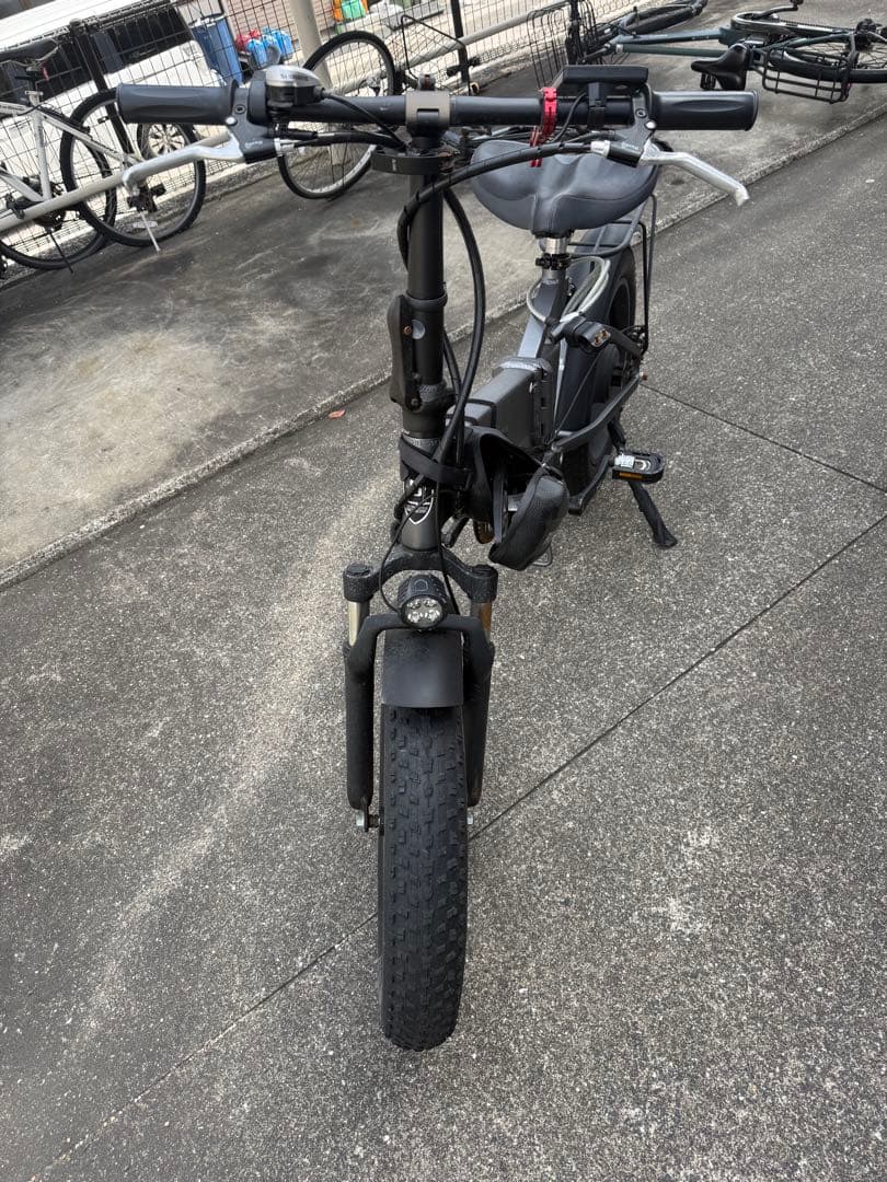 電動アシスト自転車 折りたたみ式 ブラック