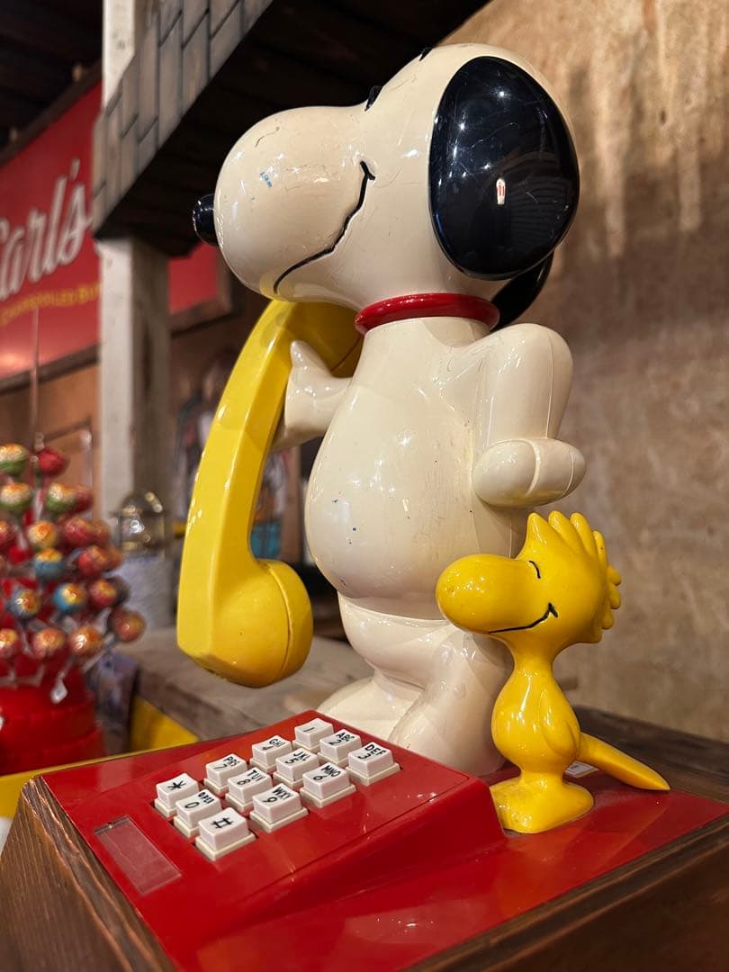1976 SNOOPY & WOODSTOCK 電話機 スヌーピー ヴィンテージ