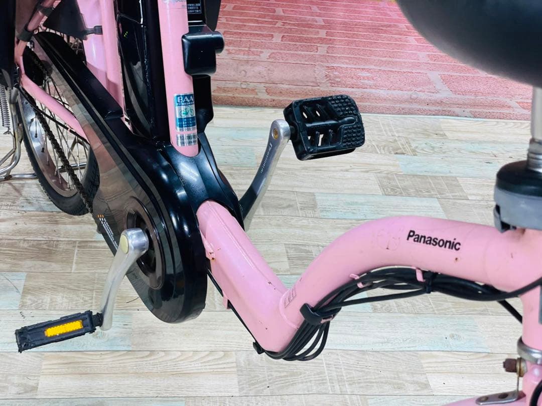 K1072 電動自転車パナソニック子供乗せ 20インチ　8.9Ah 4点灯