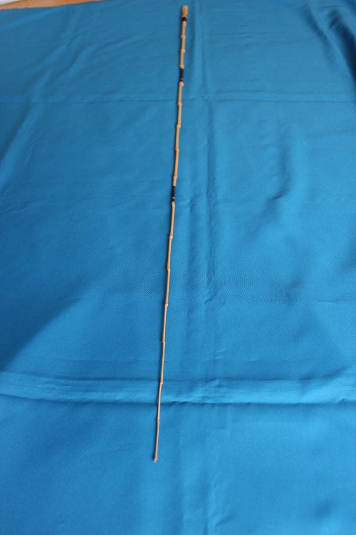 ＲNO82　和竿　3本繋ぎ布袋竹　タナゴ　小魚用竿　半製品　後は色塗りだけで完成