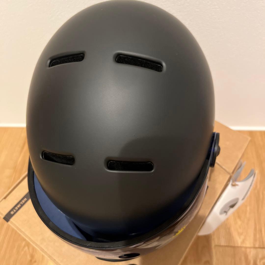 値下げ【新品】Salomon ORKA VISOR ヘルメット ブラック　キッズ