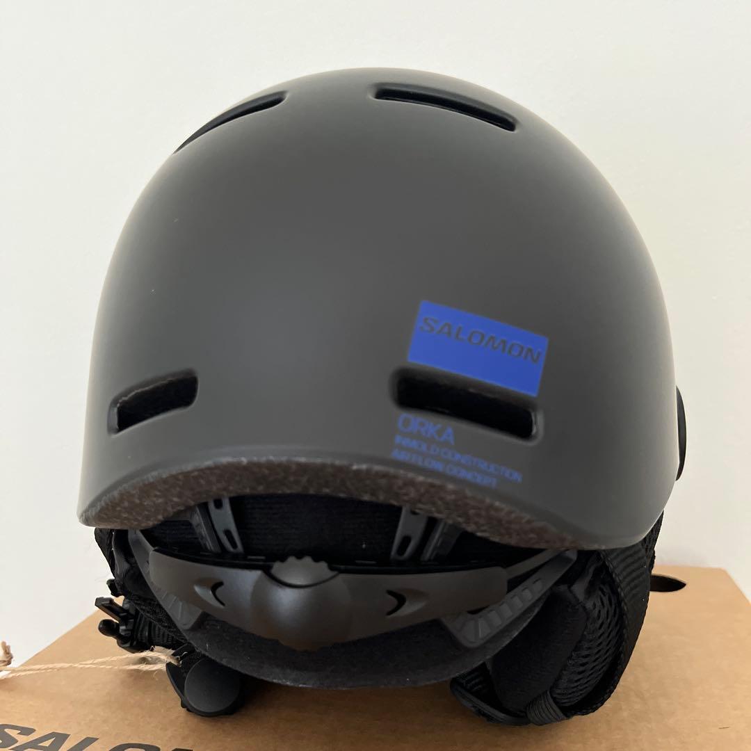 値下げ【新品】Salomon ORKA VISOR ヘルメット ブラック　キッズ
