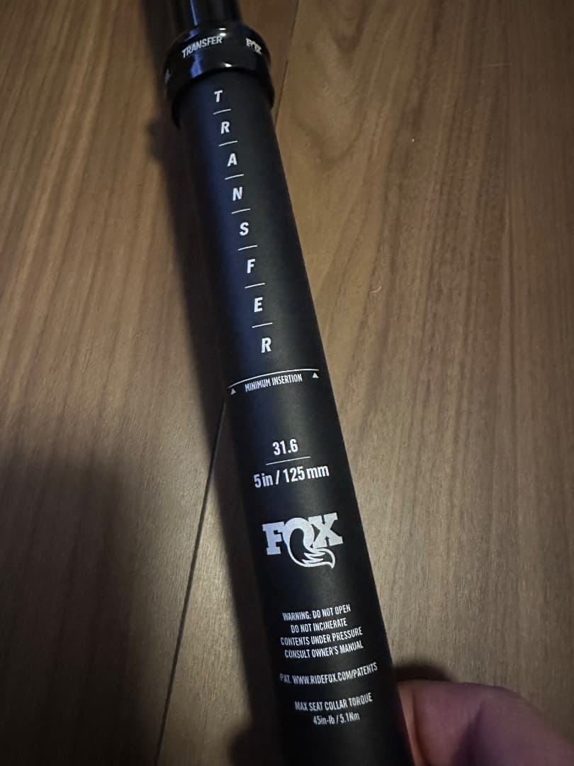 【FOX TRANSFER PERFORMANSE 31.6 125mm 美品】