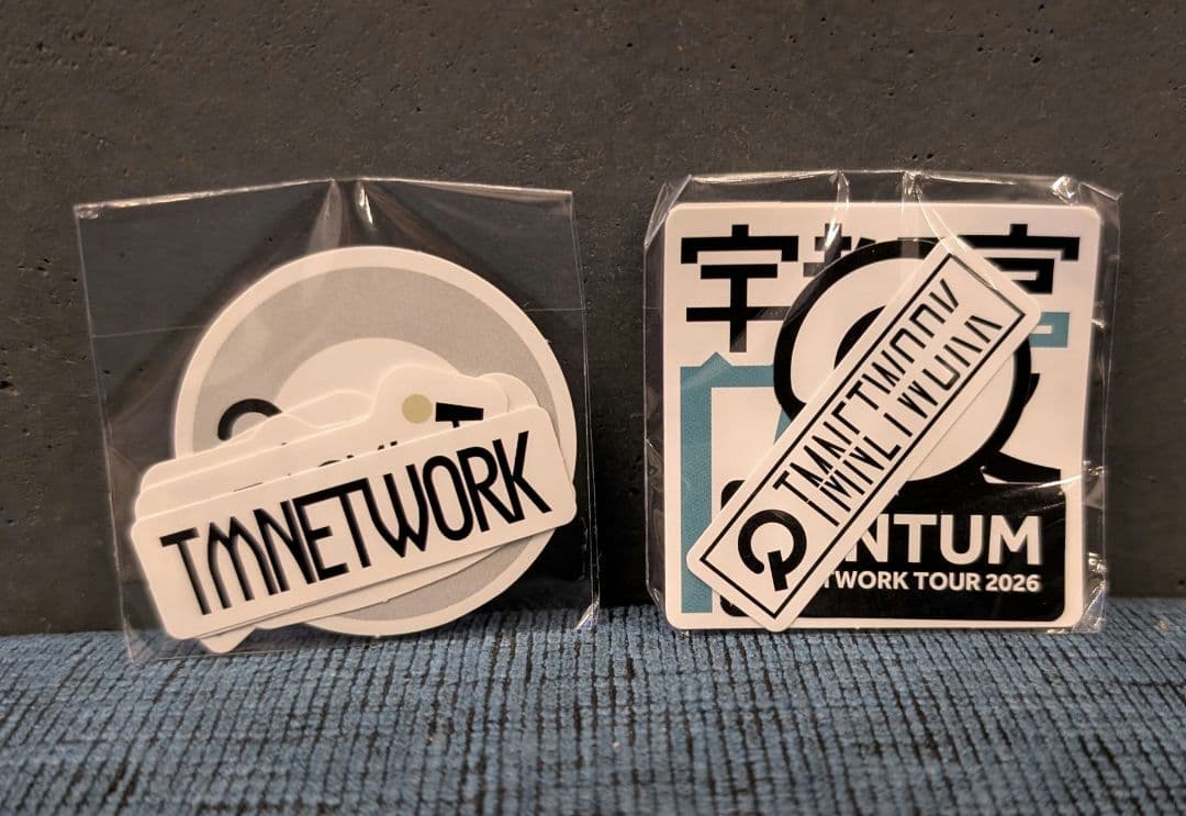 TMNETWORK QUANTUM デコガチャ ステッカー キーホルダーセット