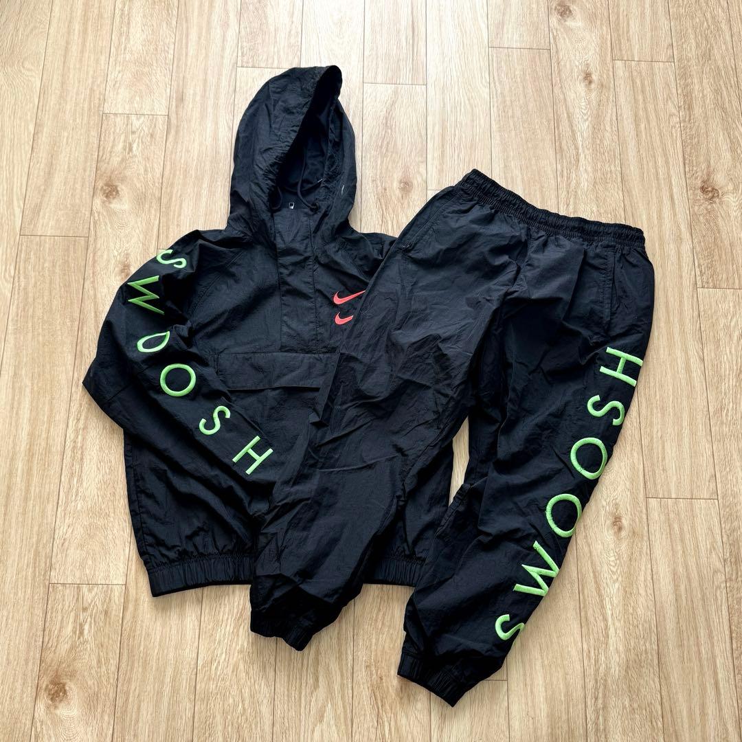 NIKE Swoosh Setup Nylon 刺繍ロゴ ナイロン セットアップ