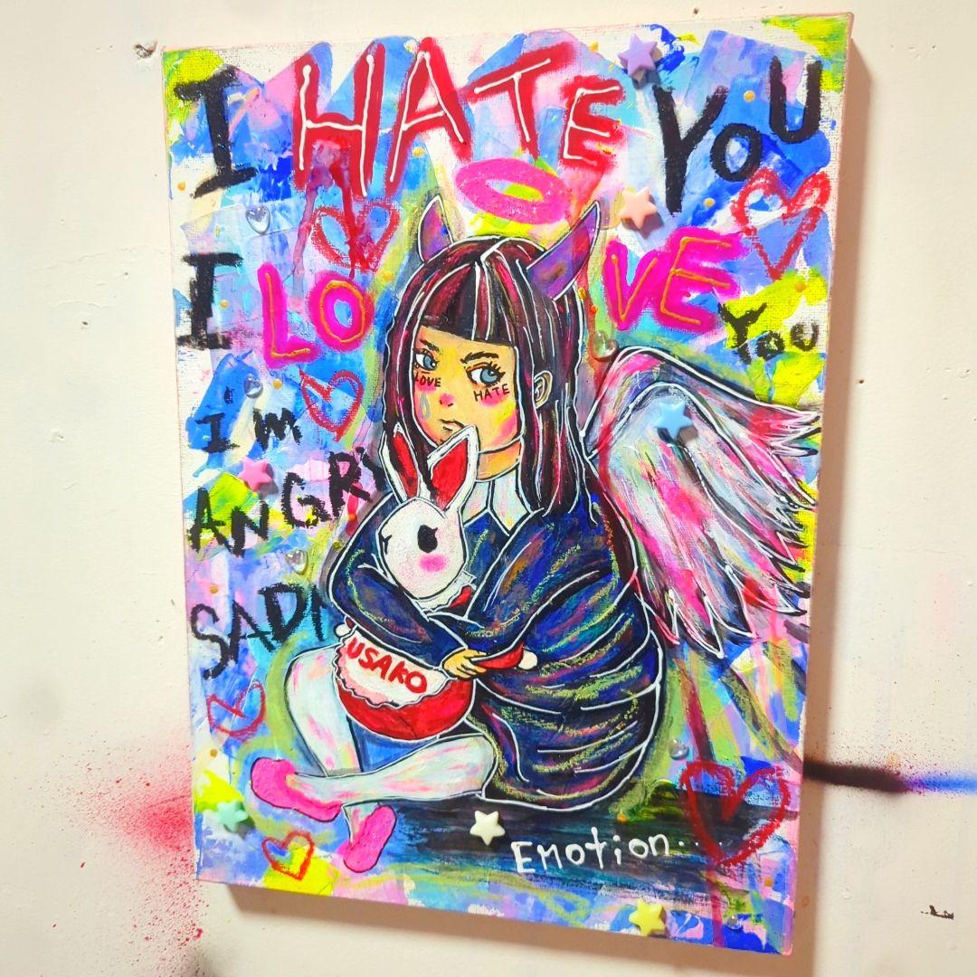 【F4号】Emotion-感情-《現代アート-イラスト》