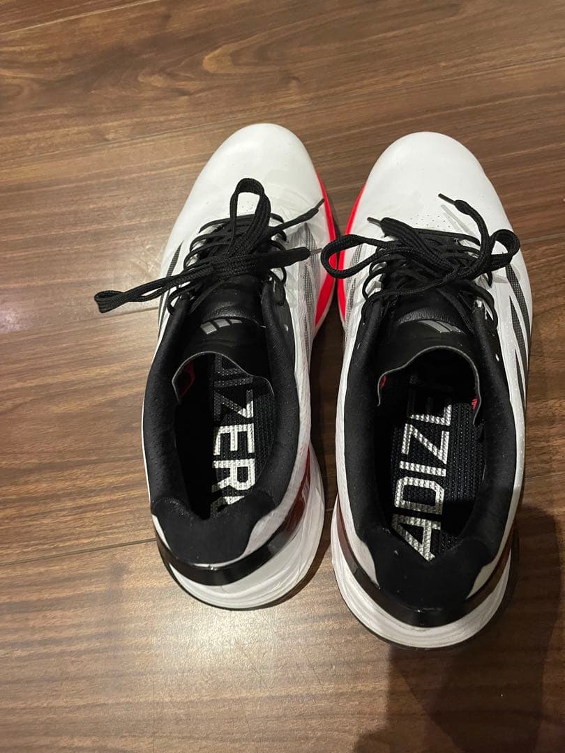 アディダス adizero ゴルフシューズ ホワイト/レッド