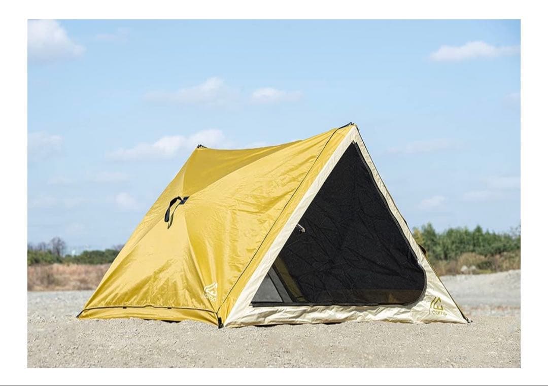 値下げしました！i campラクバイン 簡単設営テント　グランドシートポール付