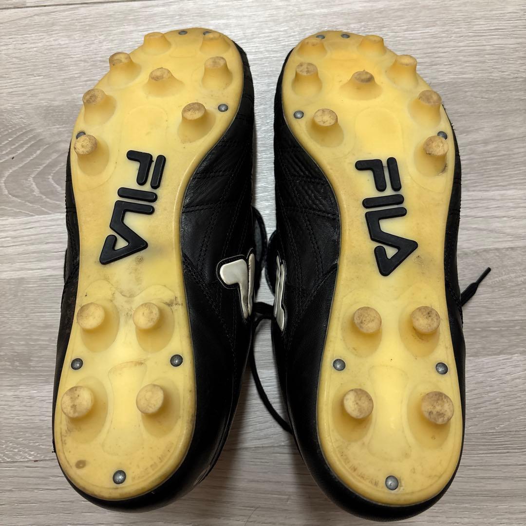 希少レトロ　FILA サッカースパイクブラック