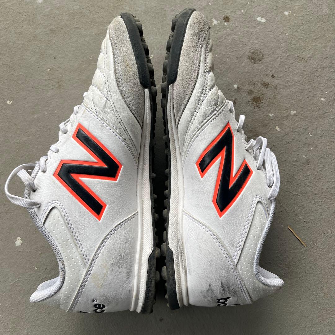 New Balance サッカーシューズ ホワイト/オレンジ
