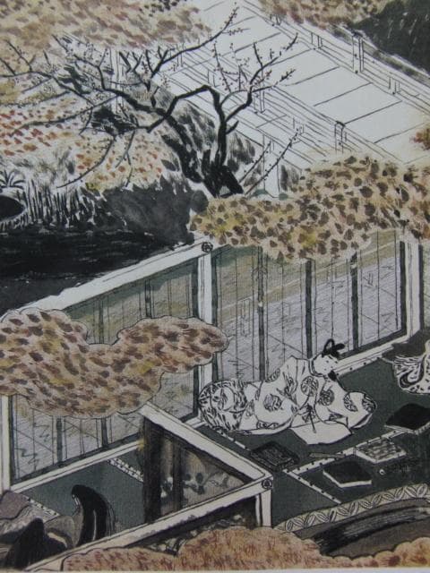 清水桜坡、【雅び-華の図・櫻-】、希少な額装用画集より、美品、新品額装付