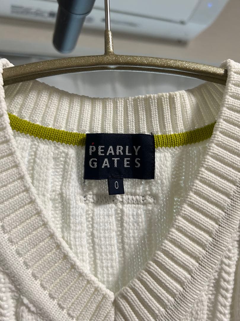 PEARLY GATES ケーブルニットベスト