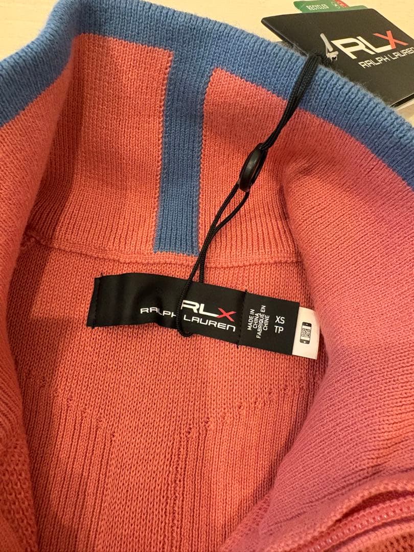 RLX Ralph Lauren ゴルフセーター XS サーモンピンク