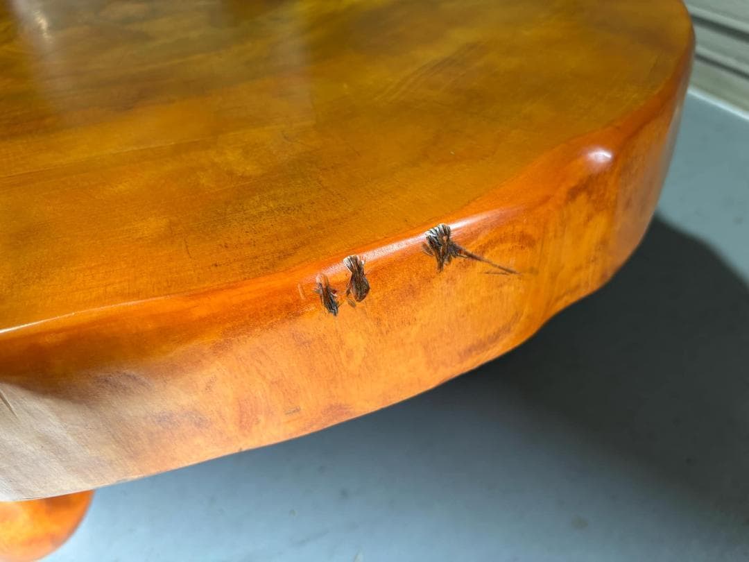 高級感 天然木一枚板 座卓ローテーブル 重厚 センターテーブル 幅125cm