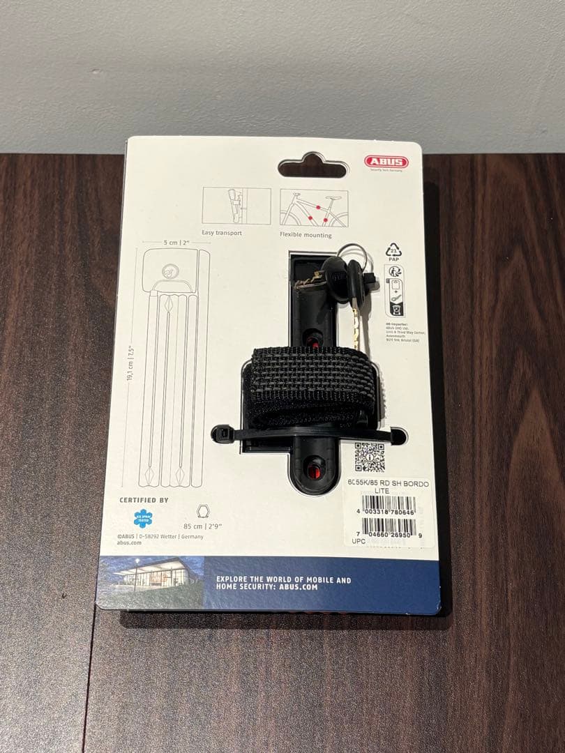 ABUS Bordo 6055K Lite 折りたたみロック