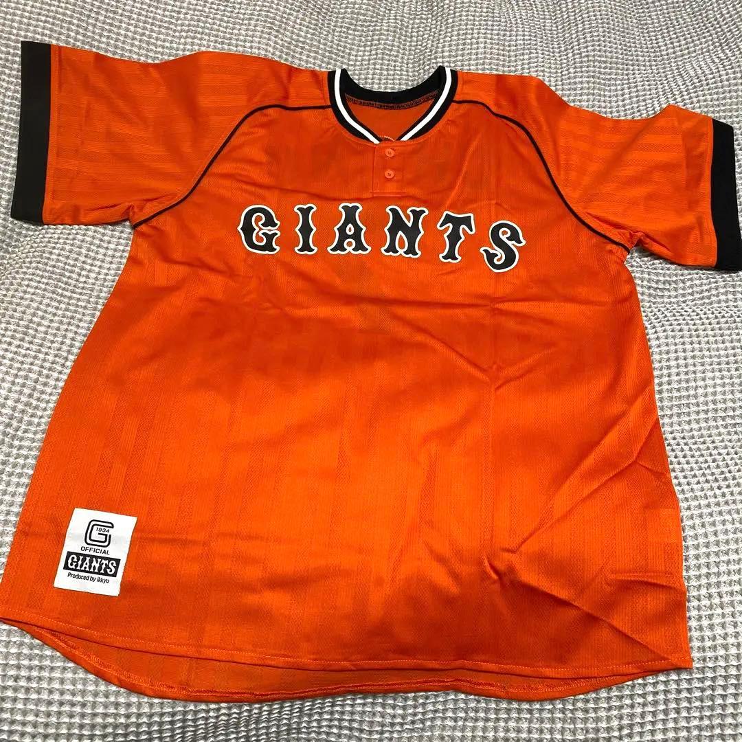読売ジャイアンツ　長野久義選手　ヘンリーネックTシャツ　ユニフォーム　オレンジ