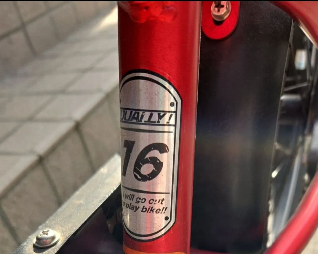 子供用 自転車　アサヒ　16インチ　赤　レッド　補助輪有り　 直接引取り　鹿児島